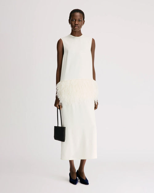 Sonia Maxi Dress w Feathers