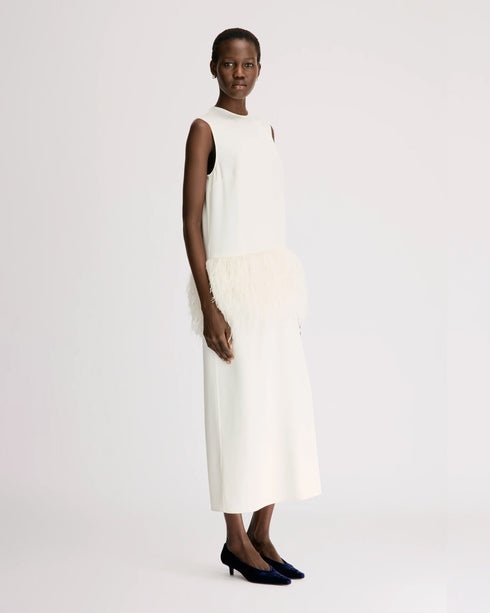 Sonia Maxi Dress w Feathers