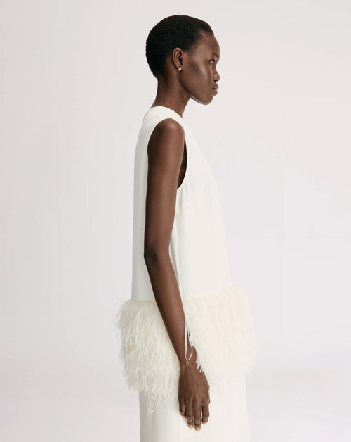 Sonia Maxi Dress w Feathers