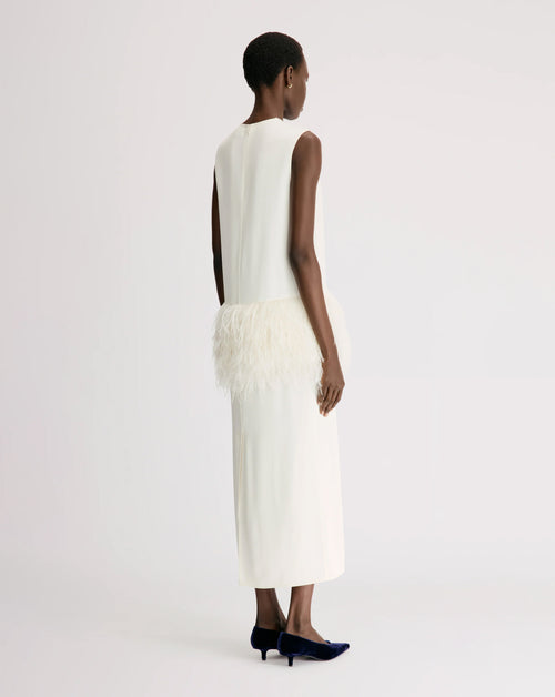 Sonia Maxi Dress w Feathers