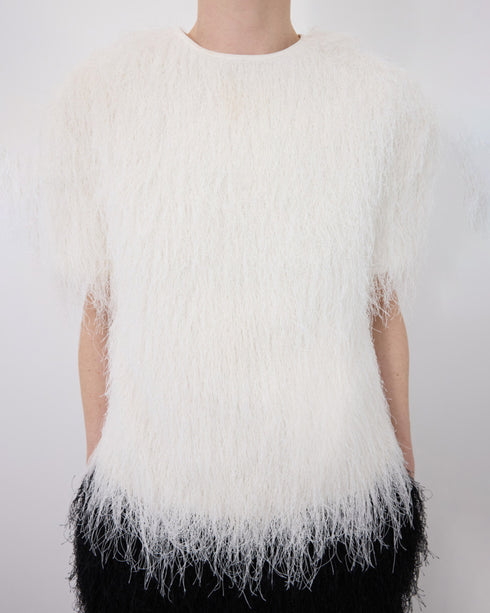Zaro Fringed SS Top