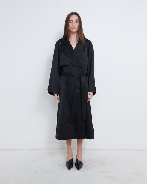 Lonna Satin Trench