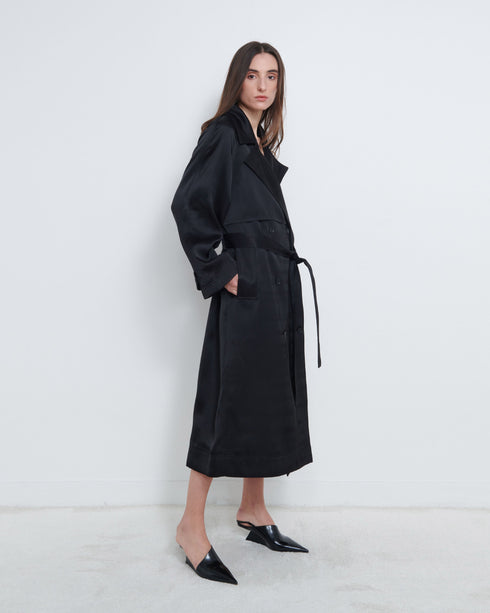 Lonna Satin Trench