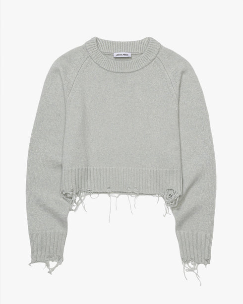 Damage Cropped Pullover
