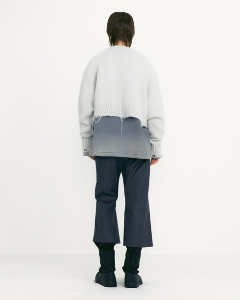 Damage Cropped Pullover