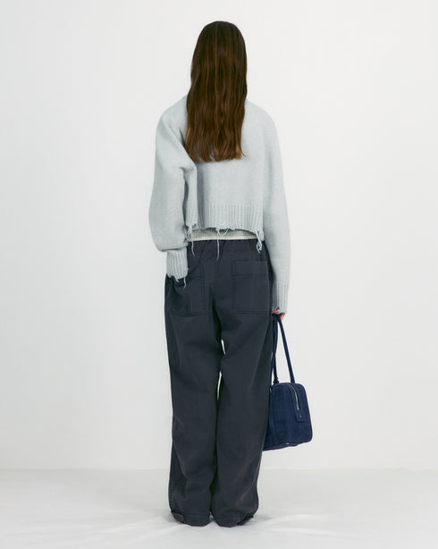 Damage Cropped Pullover