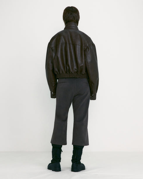 Faux Leather Short Jacket