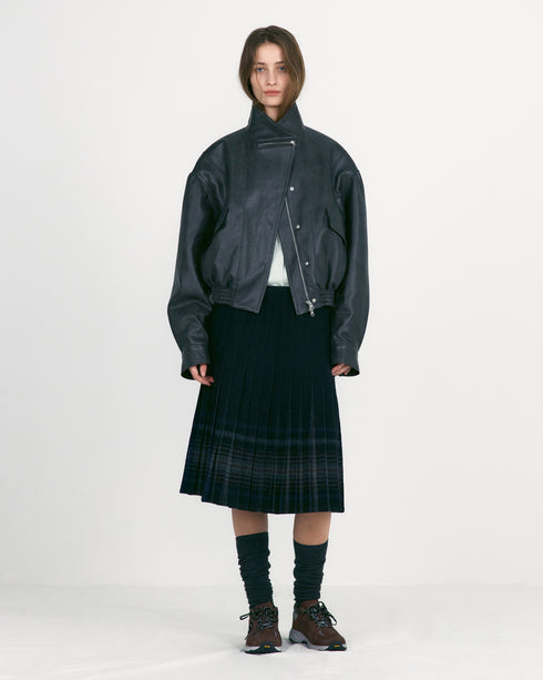 Faux Leather Short Jacket
