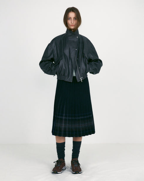 Faux Leather Short Jacket