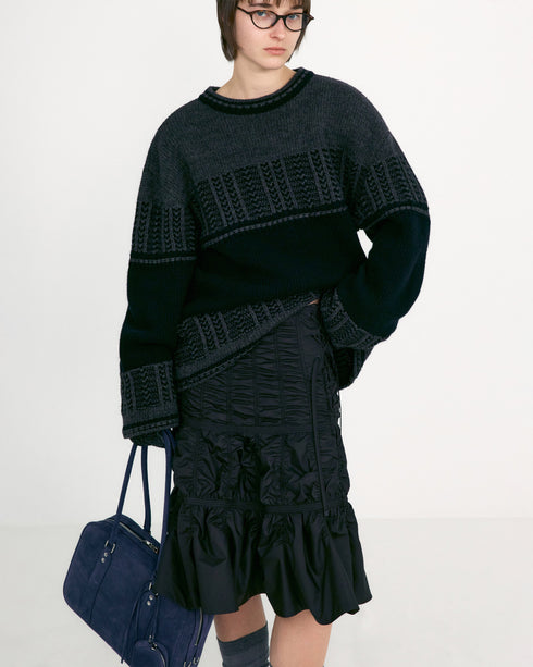 Jacquard Knit Sweater