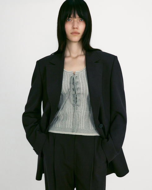 Lace Up Knit Vest