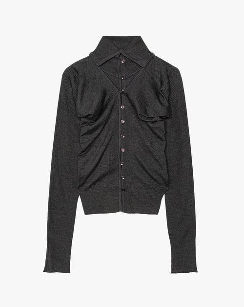 Layered Knit Cardigan