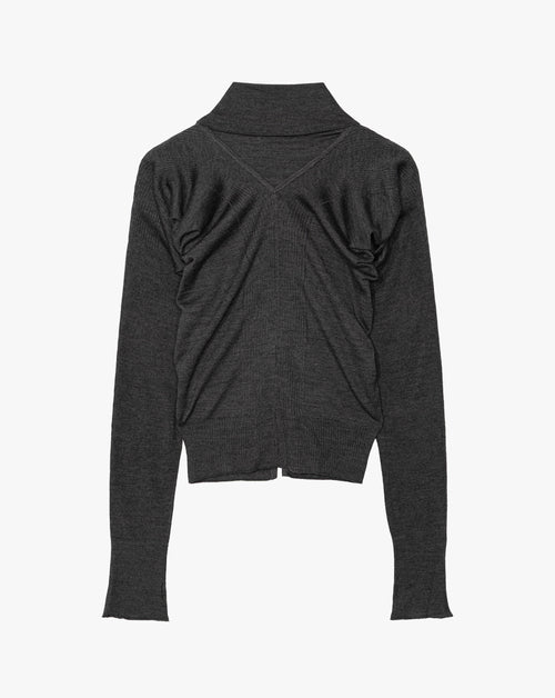 Layered Knit Cardigan