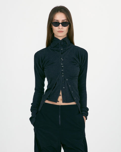 Layered Knit Cardigan