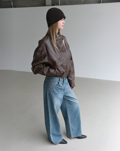 Faux Leather Short Jacket