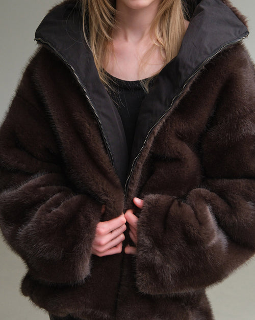 Reversible Faux Fur Jacket