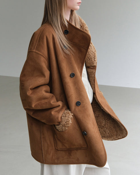 Reversible Faux Shearling Jacket