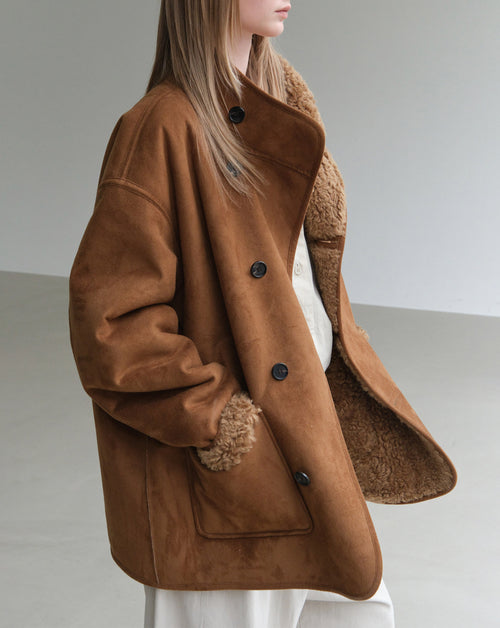 Reversible Faux Shearling Jacket