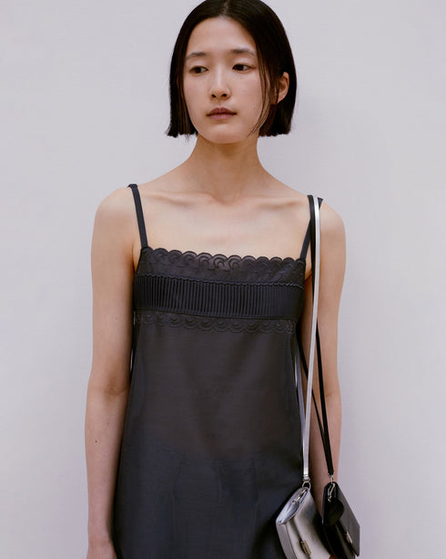 Sheer Lace Mini Dress