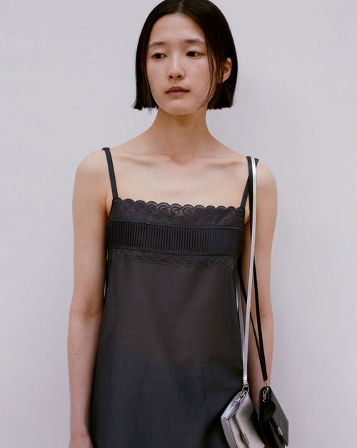 Sheer Lace Mini Dress