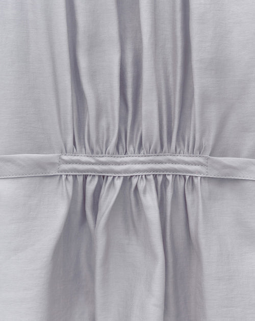 Sheer Shirred Back Blouse