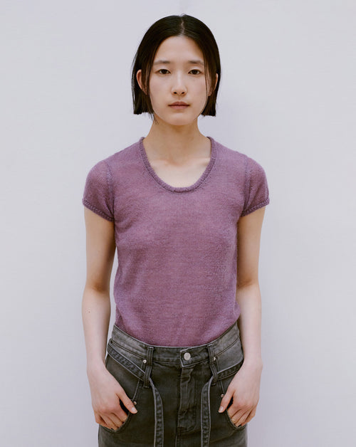 SS Mohair Knit Top