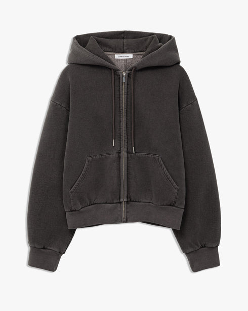 Washed Zip-Up Hoodie