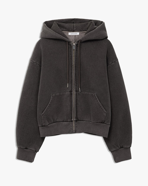 Washed Zip-Up Hoodie