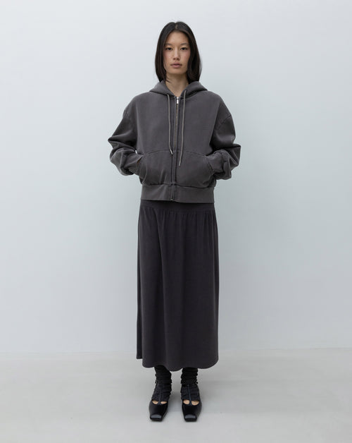 Washed Zip-Up Hoodie