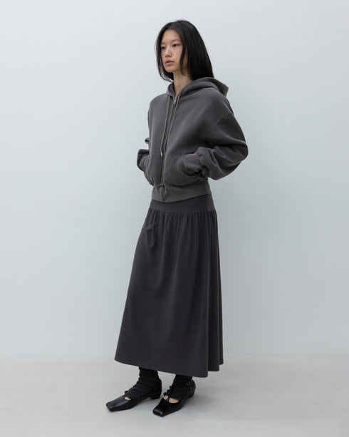 Washed Zip-Up Hoodie