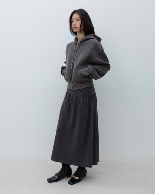 Washed Zip-Up Hoodie