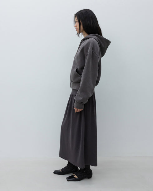 Washed Zip-Up Hoodie