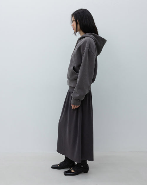 Washed Zip-Up Hoodie