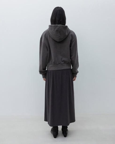 Washed Zip-Up Hoodie