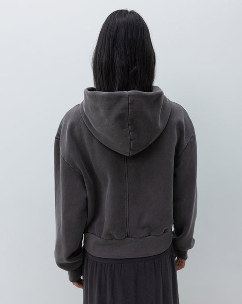 Washed Zip-Up Hoodie