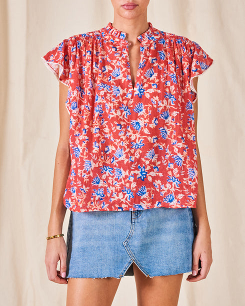 Ria Print SS Top