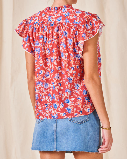 Ria Print SS Top
