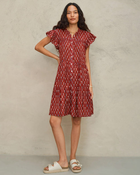 Ari Print Frill Sundress