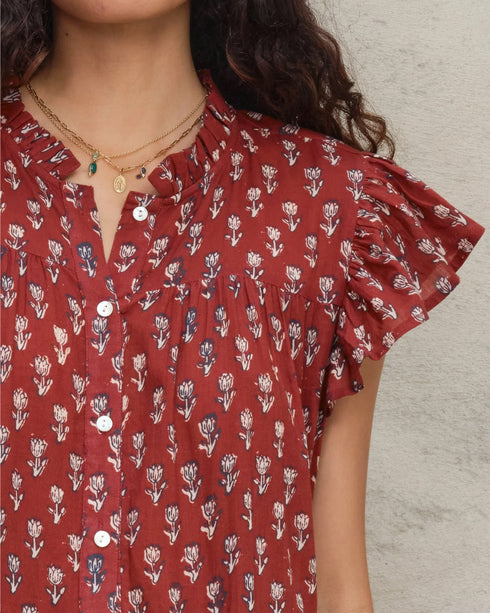 Ari Print Frill Sundress