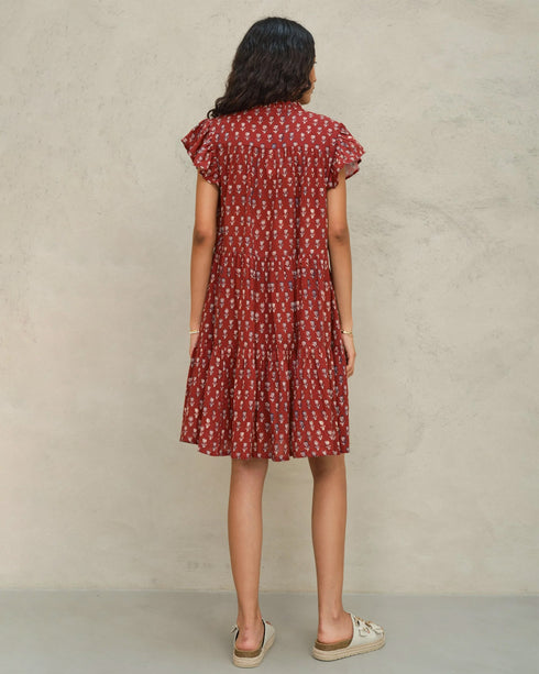 Ari Print Frill Sundress