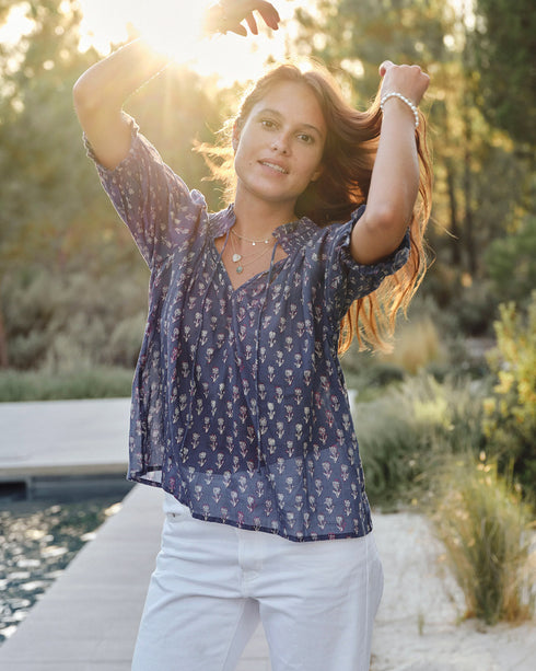 Ari Print SS Top