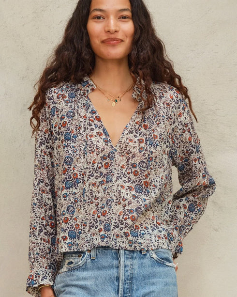 Cass Print LS Top