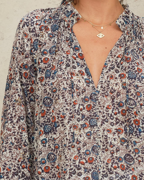 Cass Print LS Top