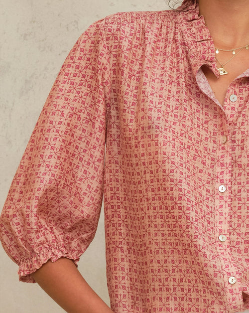 Cassia Print LS Top