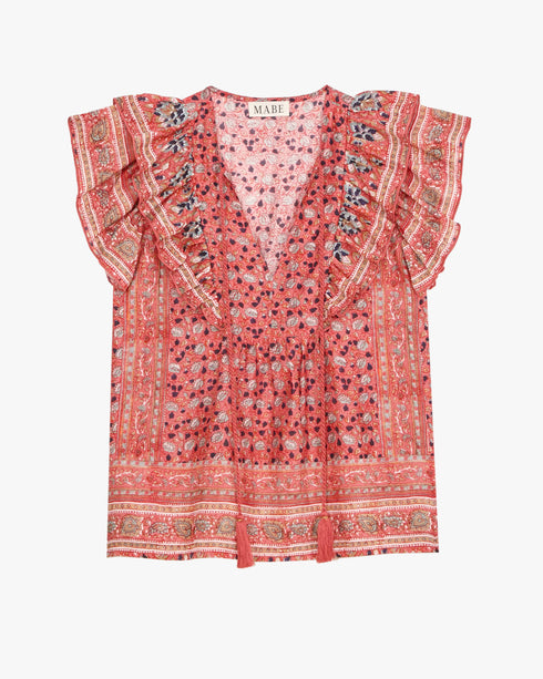 Darla Print SS Top