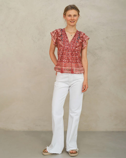 Darla Print SS Top