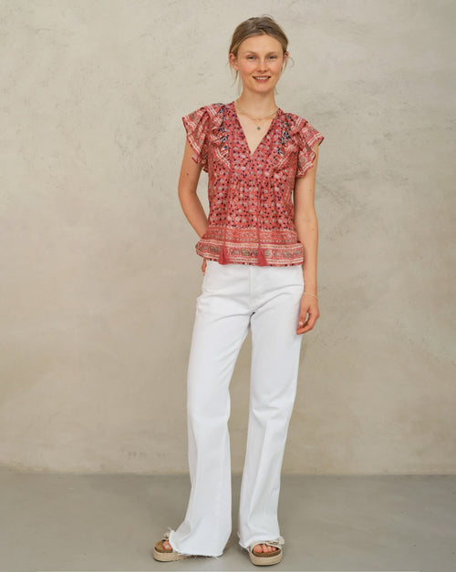 Darla Print SS Top