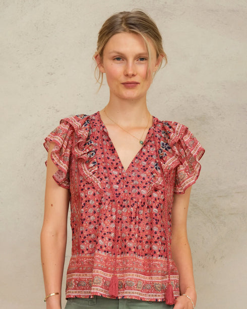 Darla Print SS Top