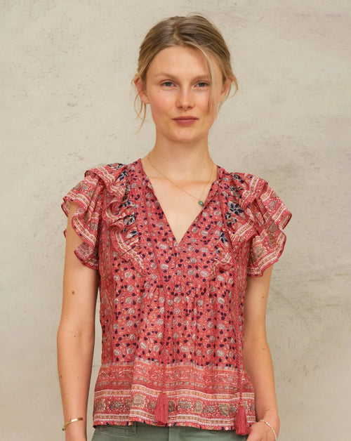 Darla Print SS Top