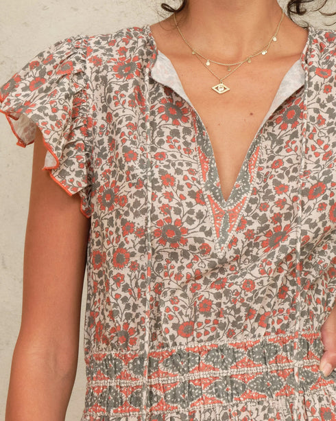 Della Print Maxi Dress